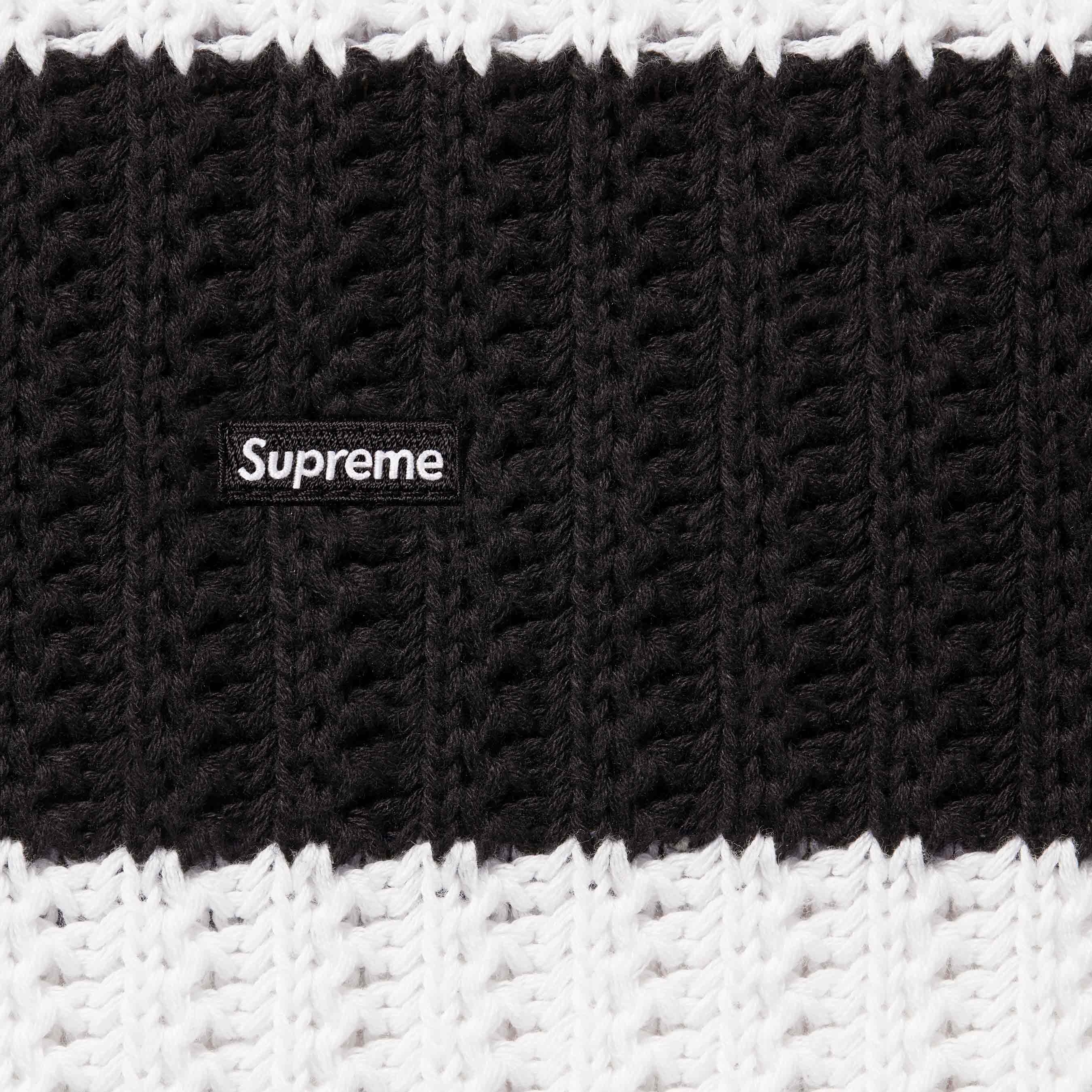 Loose Gauge Stripe Small Box Sweater view 3
